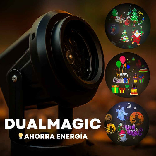 DUALMAGIC® PROYECTOR INTERCAMBIABLE FIGURAS PARA HALLOWEEN Y NAVIDAD